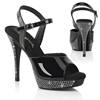 Fabulicious - ATHENA509 Ankle strap sandal - Black Product image